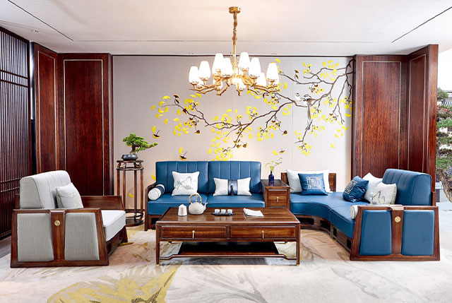 新中式轉(zhuǎn)角沙發(fā)TM9911